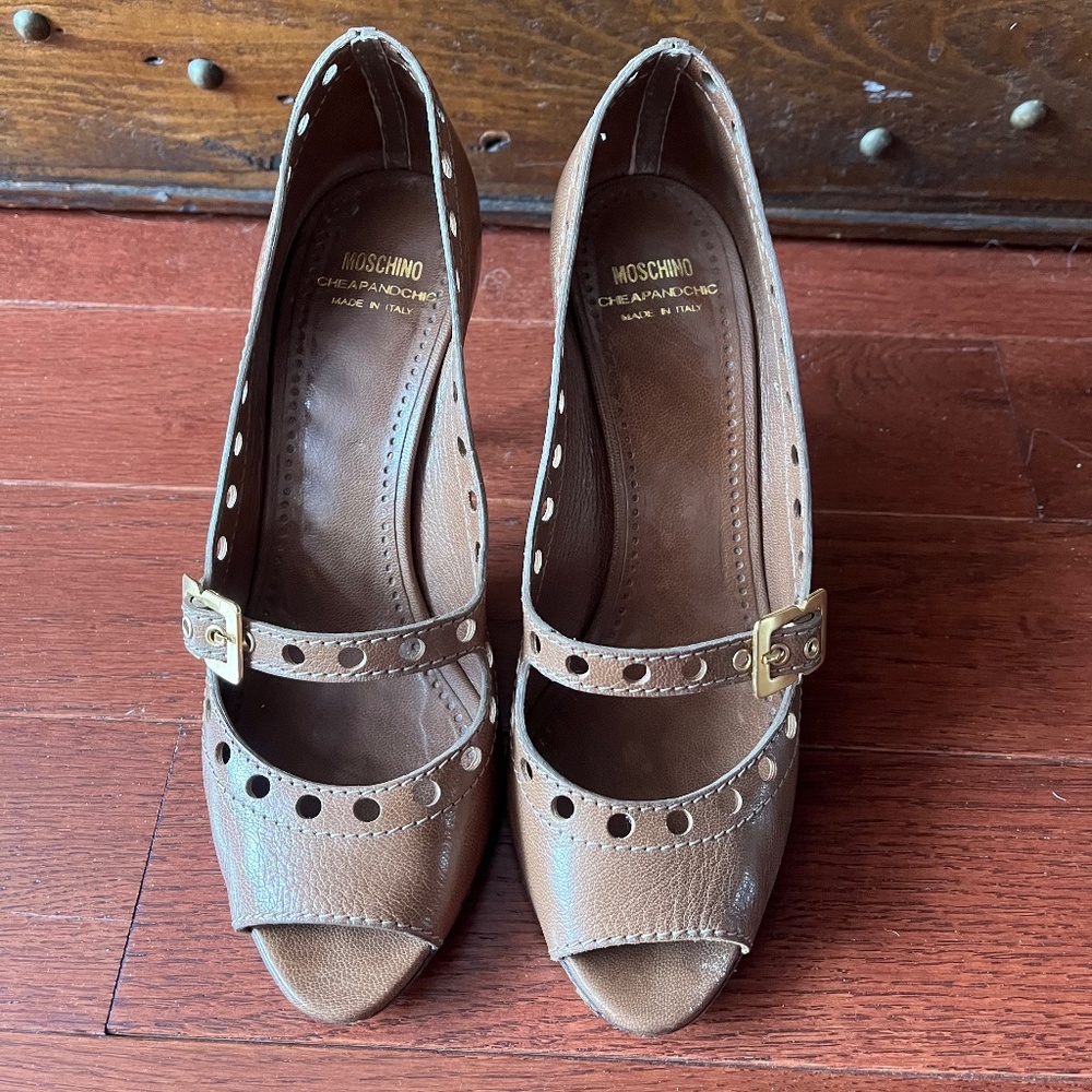 Designer couture pumps by Moschino Cheap & Chic
